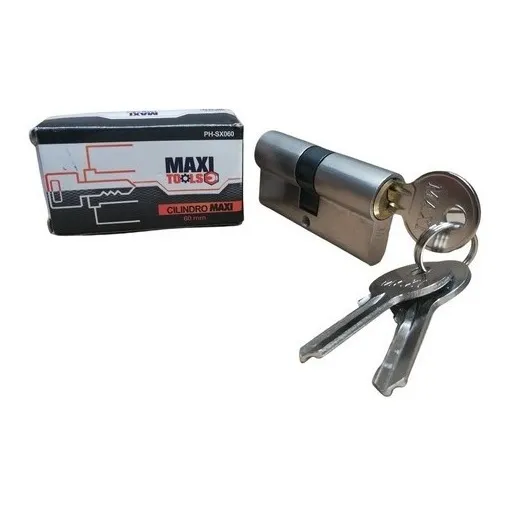 Cilindro De Seguridad Para Puertas 60 Mm 3 Llaves