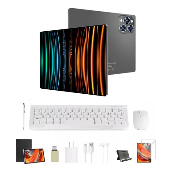 Tablet Hancdon Pro12 11.6" Android 12GB RAM 512GB Dual SIM Teclado WiFi 6 Bluetooth 5.3 Con Desbloqueo facial Funda Teclado Lápiz Óptico Auriculares Pantalla