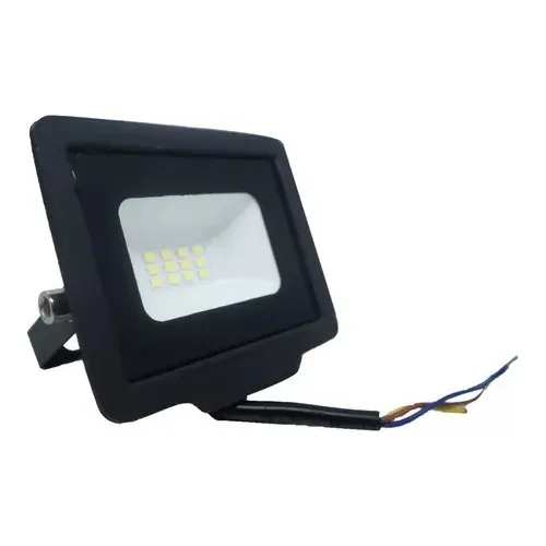 Reflector Proyector Led Candela 6841 10w Luz Fría Exterior Carcasa Negro Luz Blanco frío