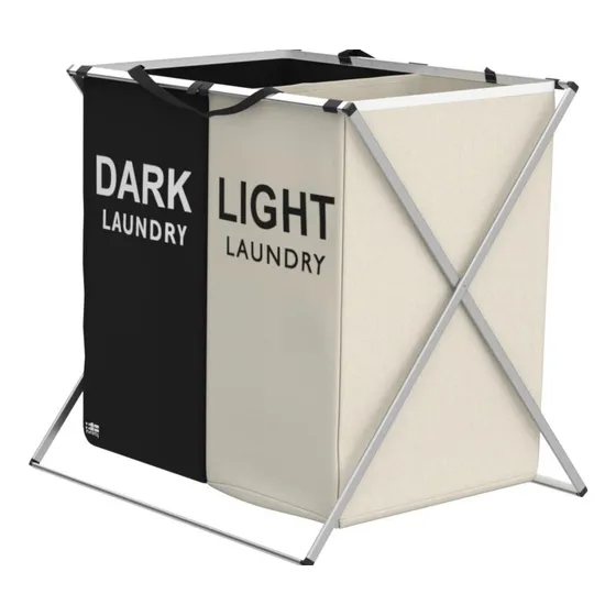 Cesto Para Ropa Doble Organizador