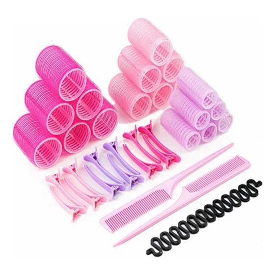 Rulos Para Cabello, Rulos Pelo Grandes, 33 Piezas Bigudies