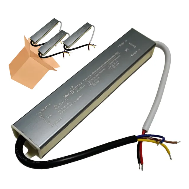3 Fuentes De Poder Vs Agua Uso Exterior 12v 60w 5a Conmutada