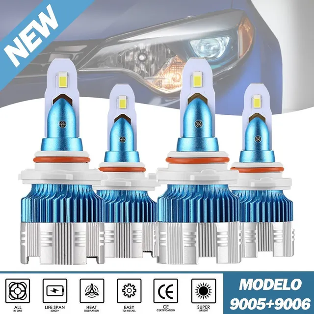 Gcd Compatible Kit De Farol De Led Automático 16000lm 120w