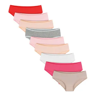 Kit 9 Calcinhas Infantil Premium AlgodĂŁo Liso Kit 9 Calcinhas Infantil Premium AlgodĂŁo Liso