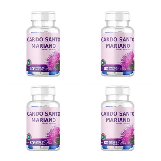 Cardo Mariano Silimarina 240 Cápsulas (4 Potes)envío Gratis!