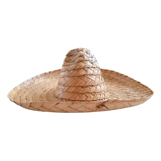 12 Mini Sombrero Charro De Palma 21 Cm Diámetro Recuerdos