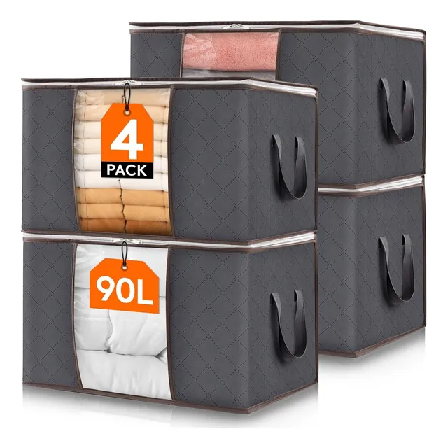 Bolsas De Almacenamiento Lifewit Grandes, 4 Unidades, 90l, G
