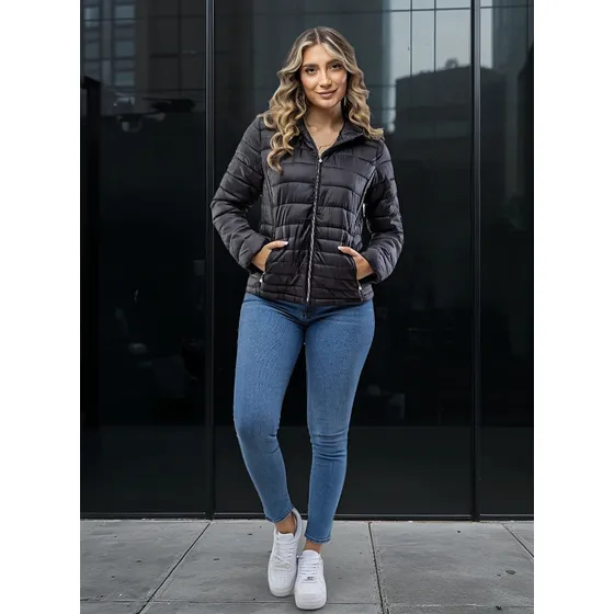 Chaqueta Hurlintong Para Dama Acolchada Con Capota 30345