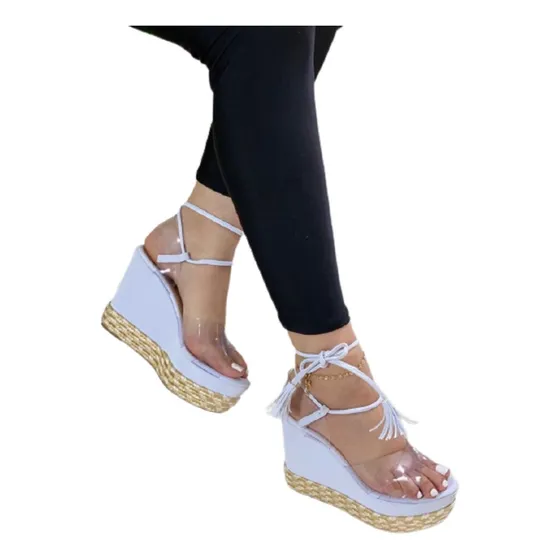 Bellas Sandalias Plataforma Para Damas Colombianas