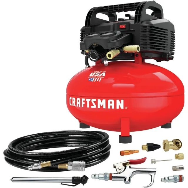 Craftsman Compresor de Aire Eléctrico Portátil CMEC6150K CMEC6150R 127V Color Rojo