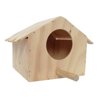 Casita De Madera Para Agapornis, Techo En Cascadas. Casita De Madera Para Agapornis, Techo En Cascadas.