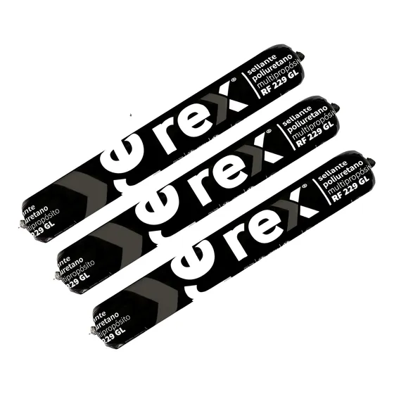 Sellante Poliuretano - Recarga 600ml Rex - Gris - 3 Unid