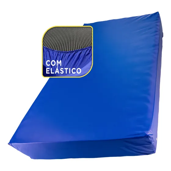 Capa Para Colchão Casal 138x188 Medidas C/ Elastico Impermeável Hospitalar Atacado Protetor de Colchao Impermeavel Bagum Napa Anti-ácaro Antialérgico Capa Protetora Azul Cama Lencol - Marca BeinBom