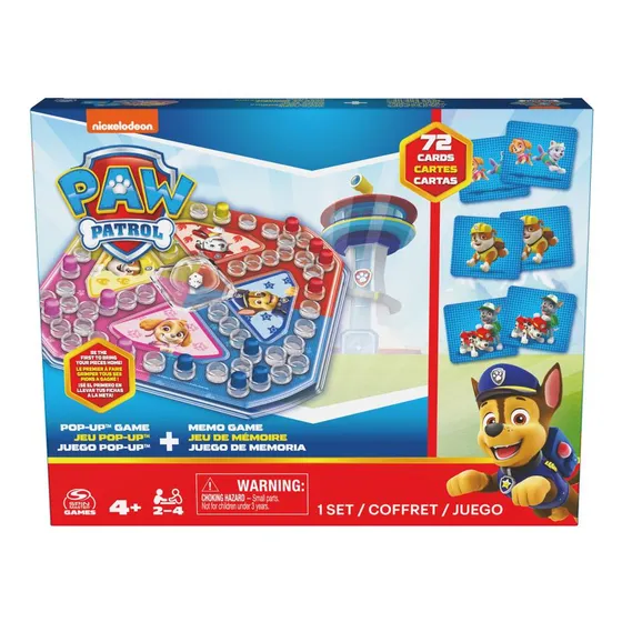 Juego De Mesa Spin Master Games Pop Up Y Memoria Paw Patrol