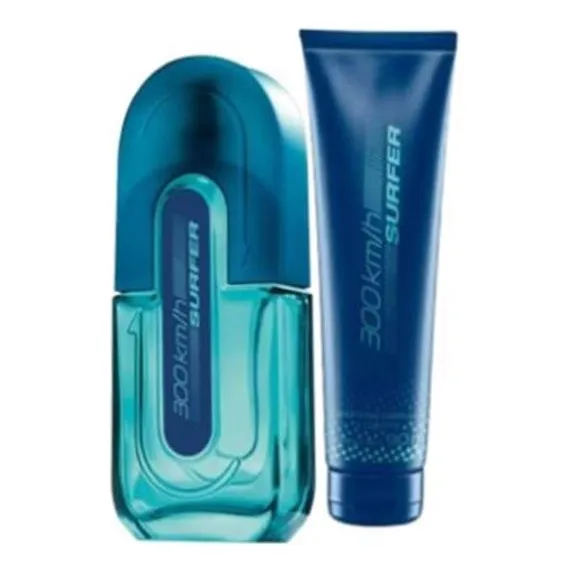 Set 300km/h Surfer Perfume Masculino 100ml + Shampoo
