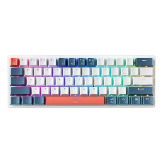 Teclado Mecânico Machenike K500-B61 Com Fio Red Switch RGB 60%