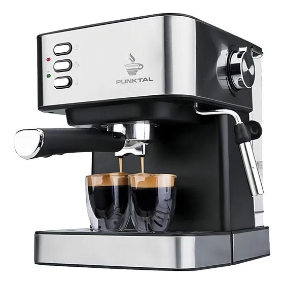 Cafetera Punktal Pk-542 Caf Automática Inox Expreso Ehogar Color Acero inoxidable/Negro