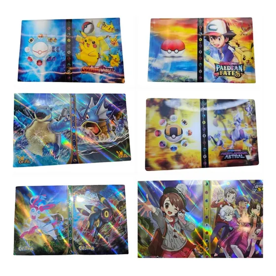 Carpeta Album Coleccionador Pokémon Holográfico Para 240 Car Mewtwo Mewtwo