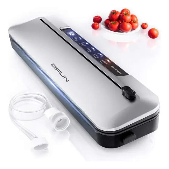 Seladora a Vácuo Qfun 6 em 1 Com Temporizador Digital e Kit de Sacos