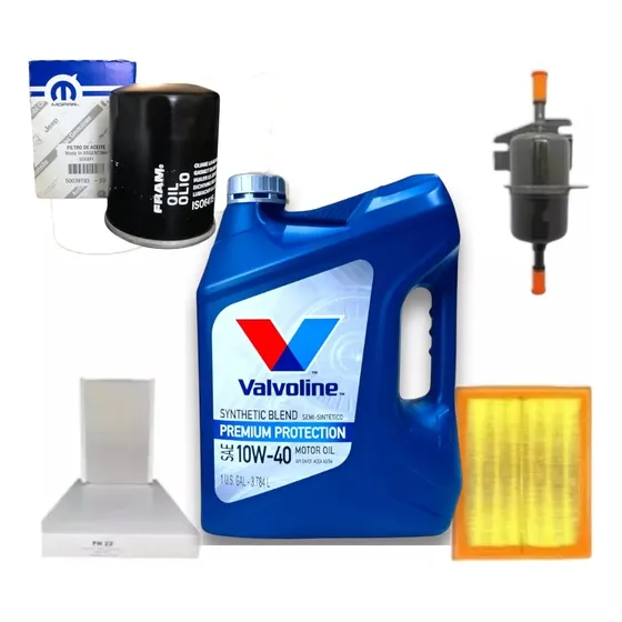 Kit 4 Filtros + Aceite 10w40 Fiat Palio Siena Fire 1.4 1.3