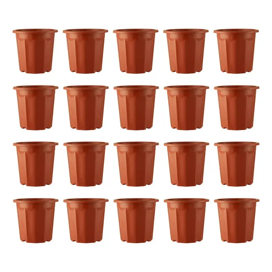 Macetas Interiores Con Base De Plástico Para Orquídeas, 20 U