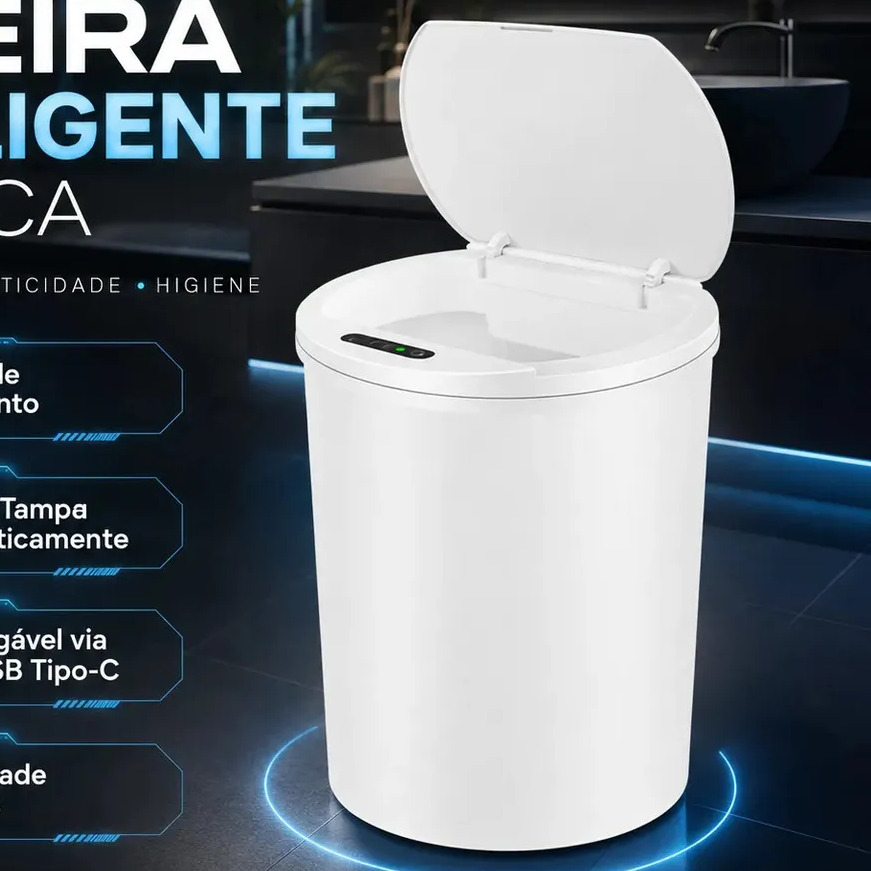 Lixeira inteligente automatica com sensor anti odor