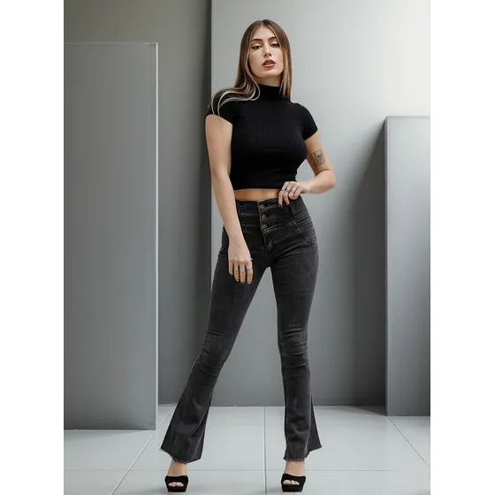 Jean Oxford Mujer Elastizado Tiro Alto Varios Talles Colores
