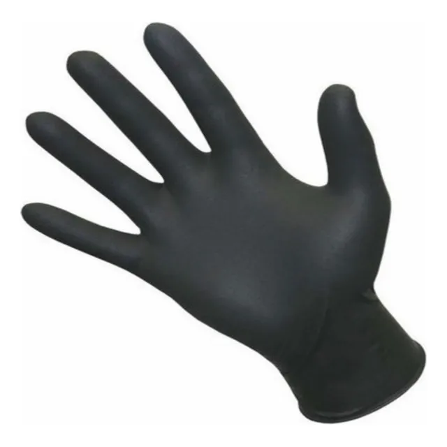 Guantes Nitrilo Hd Negro X 100 Unidades Heavy Duty