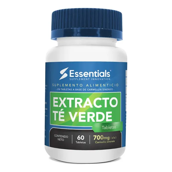 Te Verde Extracto Essentials 60 Tabletas Extracto Te Verde Sabor Natural