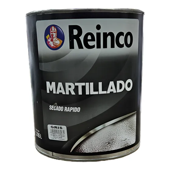 Pintura Martillada Gris Claro Secado Rápido Reinco - Galón