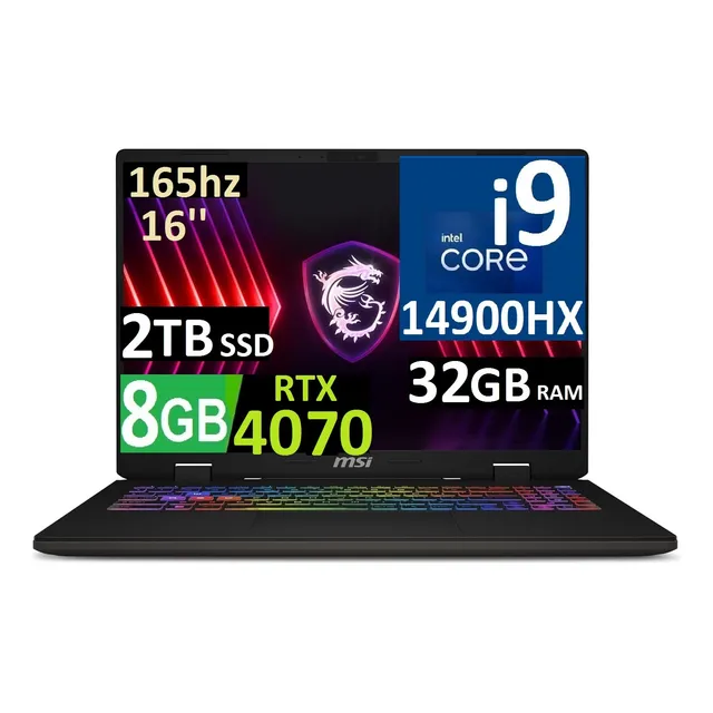 Msi Sword 16 2025 Core I9 14900hx 32gb 2tb Ssd Rtx4070 8gb
