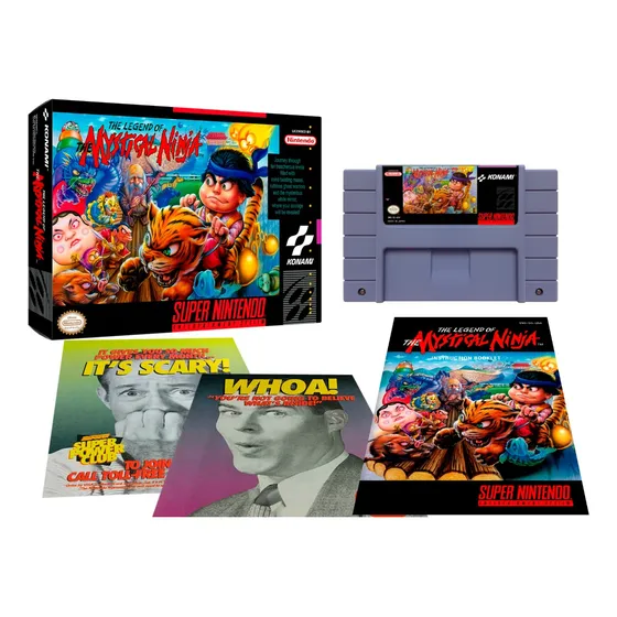 Jogo Mystical Ninja Novo Com Caixa E Manual Completo Snes