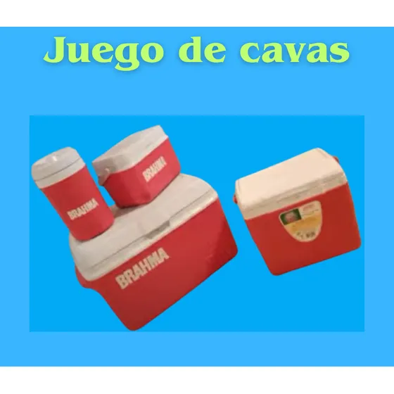 Juego De Tres Cavas Con Termo