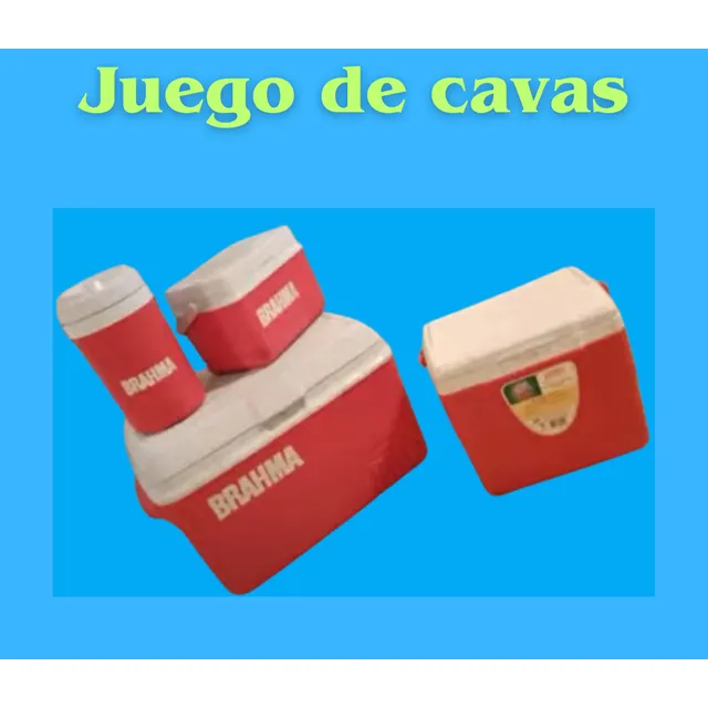 Juego De Tres Cavas Con Termo