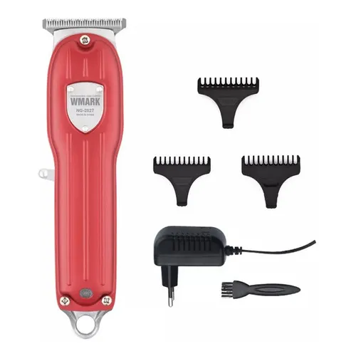 Maquina Corta Pelo Inalámbrica Wmark Color Rojo