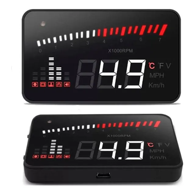 Velocímetro Digital Hud Projetor Carro Vidro Parabrisa Obd2
