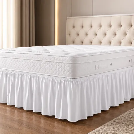 Saia Cama Box Ajustável Casal Queen King Microfibra 170 Fios