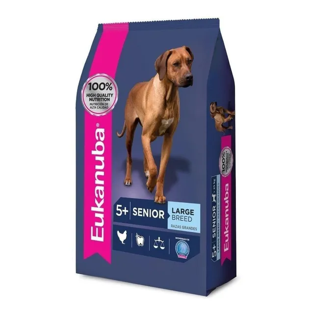 Alimento Eukanuba Super Premium para perros senior de raza grande sabor mix de 3 kg