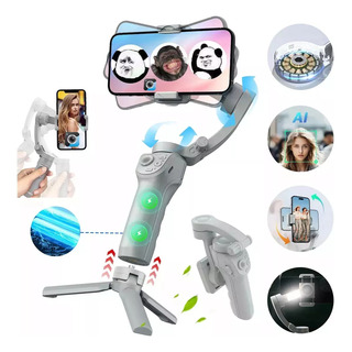 Gimbal Estabilizador Celular M01 Plegable 3 Ejes Con Luz App Gimbal Estabilizador Celular M01 Plegable 3 Ejes Con Luz App
