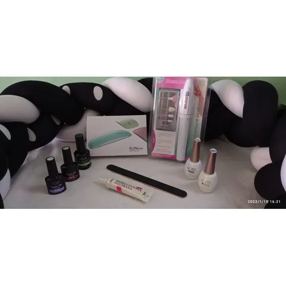 Kit Uñas Semipermanentes: Lámpara Pinturas, Base, Top Y +