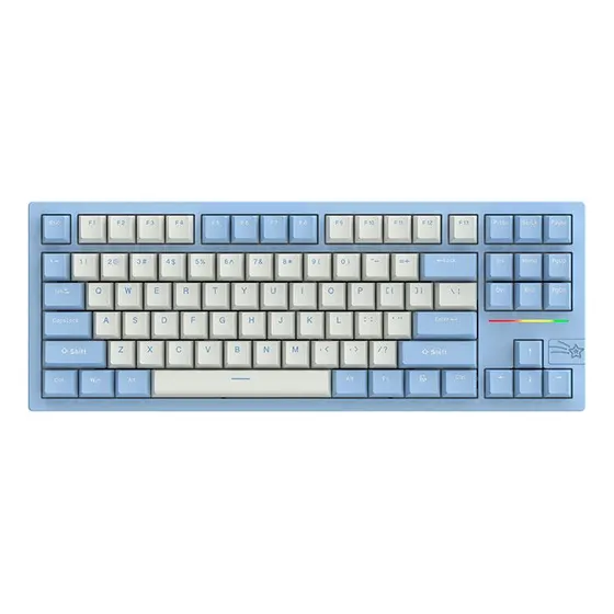Teclado Mecanico Epomaker F Galaxy80 Argb S Mable White Blue