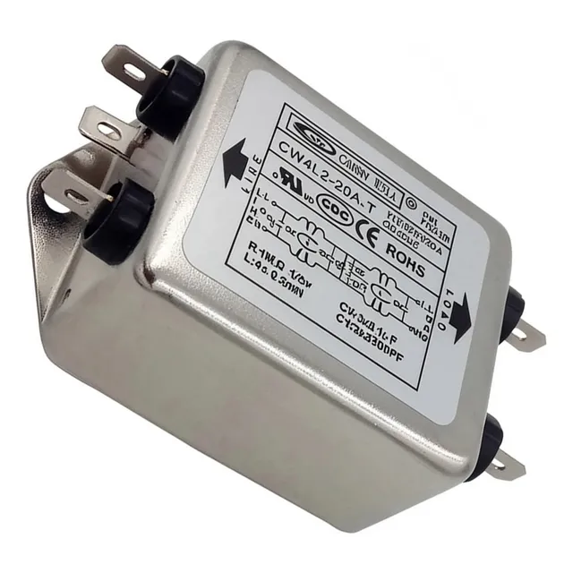 Filtro Linha Industrial Com Supressor Emi/rfi 20a Proteção