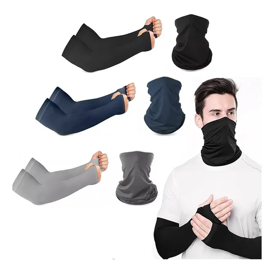 3 Par Bandana Y Mangas Deportivas Para Brazos, Filtro Uv