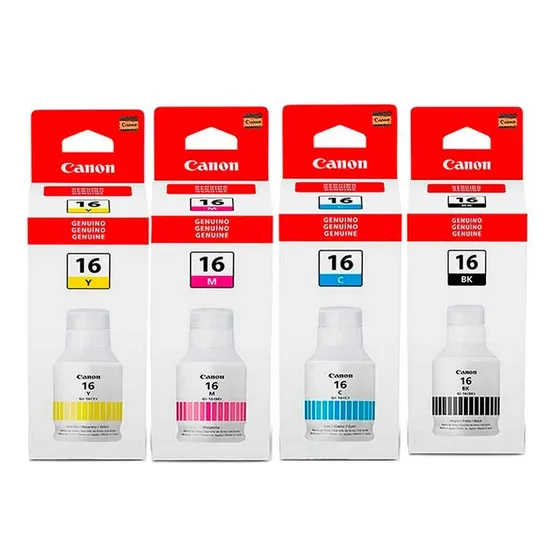 Kit Botella De Tinta Canon Gi-16  Gx6010 / Maxify Gx7010