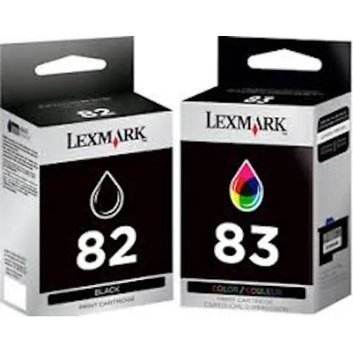 Cartuchos Lexmark 82 Negro + 83 Color Originales