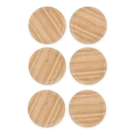 6 Fundas Para Copas De Vino Con Tapas De Madera Para Protege