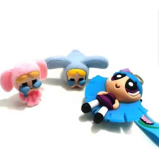 Muñecas Figura Cry Chicas Superpoderosas Colección Y Llavero