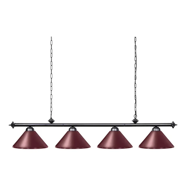 Iluminacion Isla Cocina 4 Luz Lampara Techo Industrial Roja