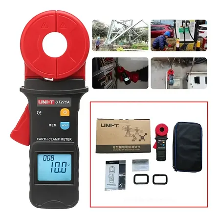 Terrometro Alicate Digital Medidor Resistência Ut271a Uni-t