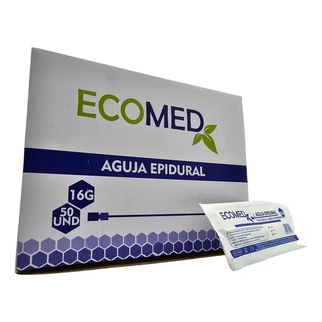 Aguja Epidural 16g. Caja X 50 Unds